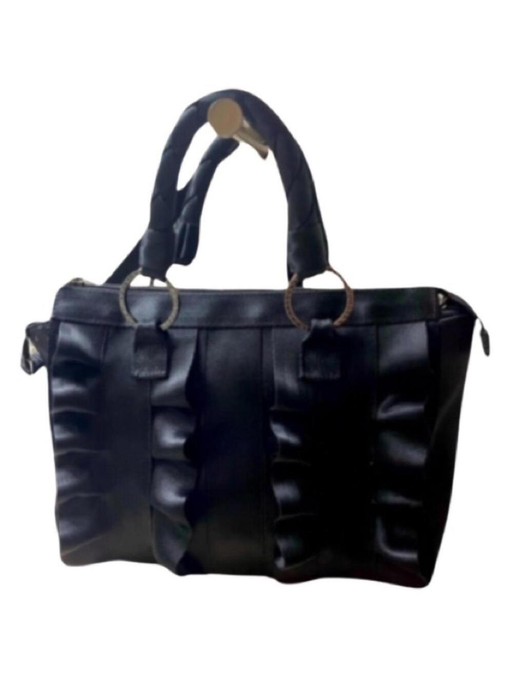 Harveys Seatbelt Bag Women's Lola Satchel Salvage, Black Satchel